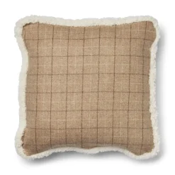 Checked Collection | Uldpude | Korthåret | Dobbeltsidet | 52x52 cm | 34x52 cm