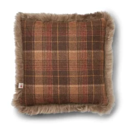 Checked Collection | Uldpude | Langhåret | 52x52 cm