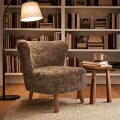 Emil Lounge Chair | Korthåret