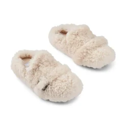 Fluffy krøllet hjemmesko