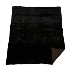 Minkplaid | Bagside af kashmir | Natural Dark Brown | 190x210 cm