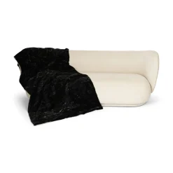 Minkplaid | Bagside af kashmir | Blacky | 105x205 cm
