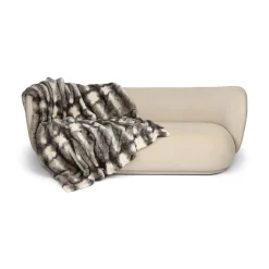 Minkplaid | Bagside af kashmir | Black Cross | 160x160 cm