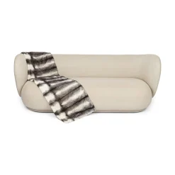 Minkplaid | Bagside af kashmir | Black Cross | 50x170 cm