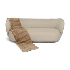 Minkplaid | Bagside af kashmir | Palomino | 50x204 cm