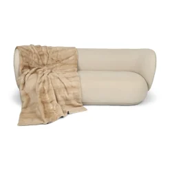 Minkplaid | Bagside af kashmir | Palomino | 108x172 cm