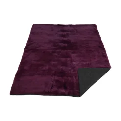 Minkplaid | Bagside af kashmir | Lilla | 142x194 cm