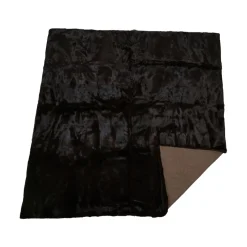 Minkplaid | Bagside af kashmir | Natural Dark Brown | 176x205 cm