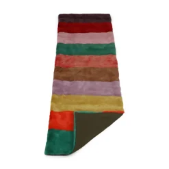 Minkplaid | Cashmerebagside | Multifarvet (Lyse farver) | 52x156 cm
