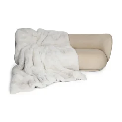 Premium ræveplaid | Bagside af kashmir | Shadow | 200x220 cm