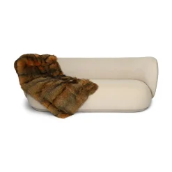 Premium ræveplaid | Cashmerebagside | Sennepsgul | 78x160 cm