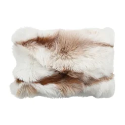 Premium Rævepude | Cashmere Bagside | Norge | Sun Glow | 55 x 78 cm