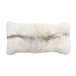 Premium Rævepude | Cashmere Bagside | Norge | Arctic Marble | 35 x 70 cm