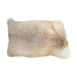 Premium Rævepude | Cashmere Bagside | Norge | Golden Island Fox | 35x56 cm