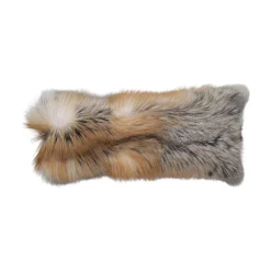 Premium rævepude | Kashmirbagside | Norge | Golden Island Fox | 26x56 cm