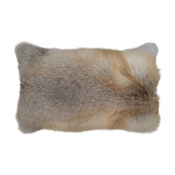 Premium rævepude | Kashmirbagside | Norge | Golden Island Fox | 40x66 cm
