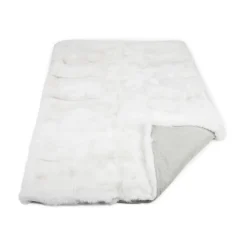 Premium tæppe af ræv | Bagside af kashmir | Arctic/Marble Fox | 140x200 cm