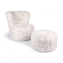 Skandi Footrest | Langhåret Lammeskind | New Zealand
