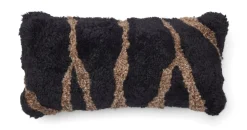 Zebra Lammeskindspude | Korthåret | New Zealand | Dobbeltsidet | 30x60 cm